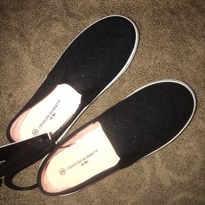 Charles Albert black slip on sneakers